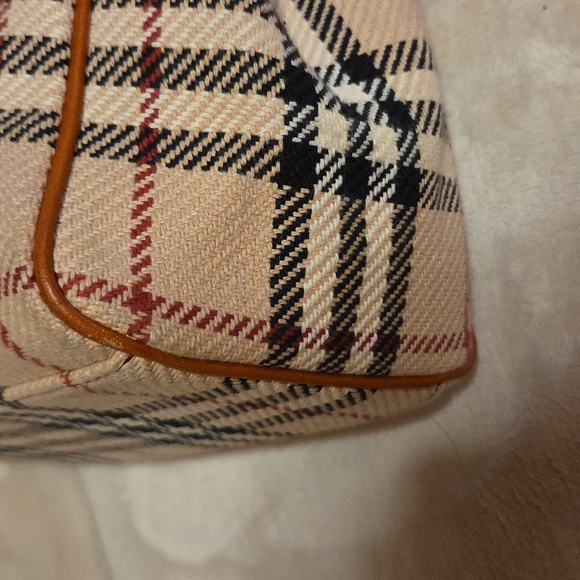 Burberry Brown and Cream Plaid Small Satchel - Picture 11 of 11
